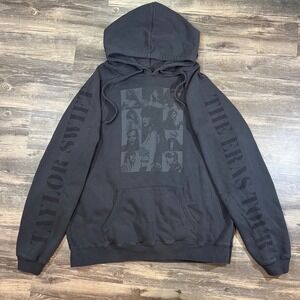Taylor Swift The Eras Tour Hoodie Black Graphic Pullover Sweatshirt 2XL Unisex
